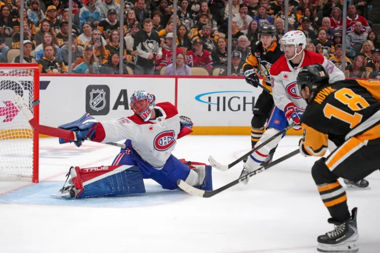 Novak scores 2 goals, including OT winner, to help the Penguins beat the Canadiens 6-5